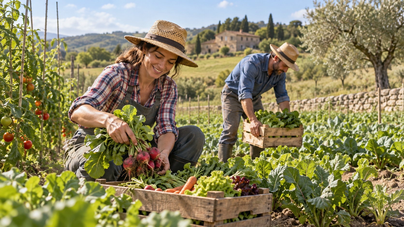 Harvest scene example