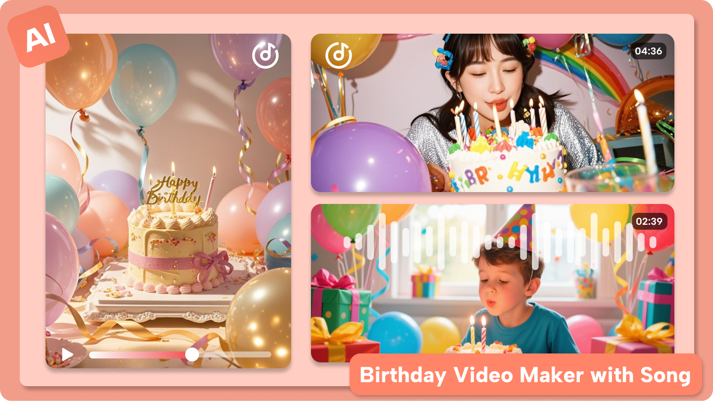 şarkı ile doğum günü video yapımcısı