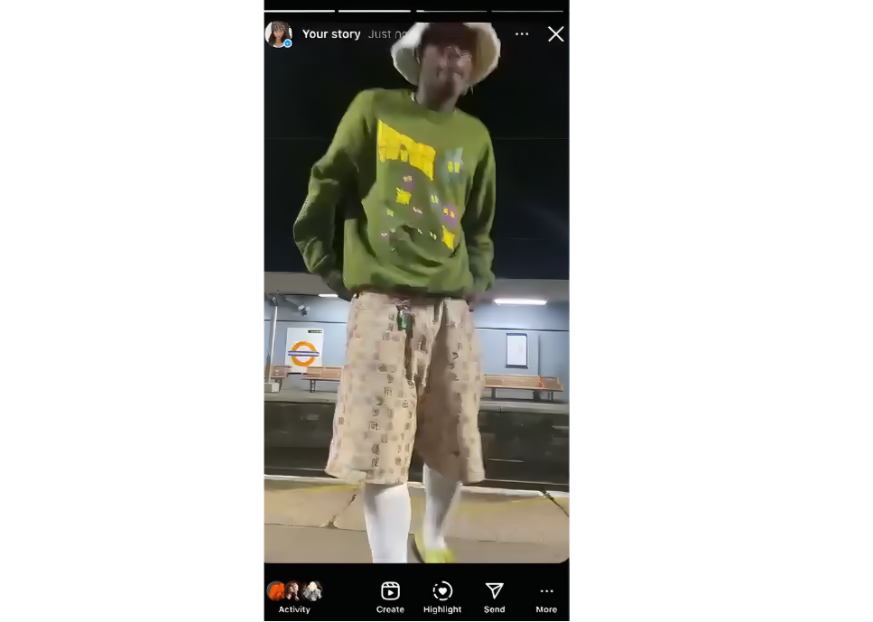 Instagram-történet