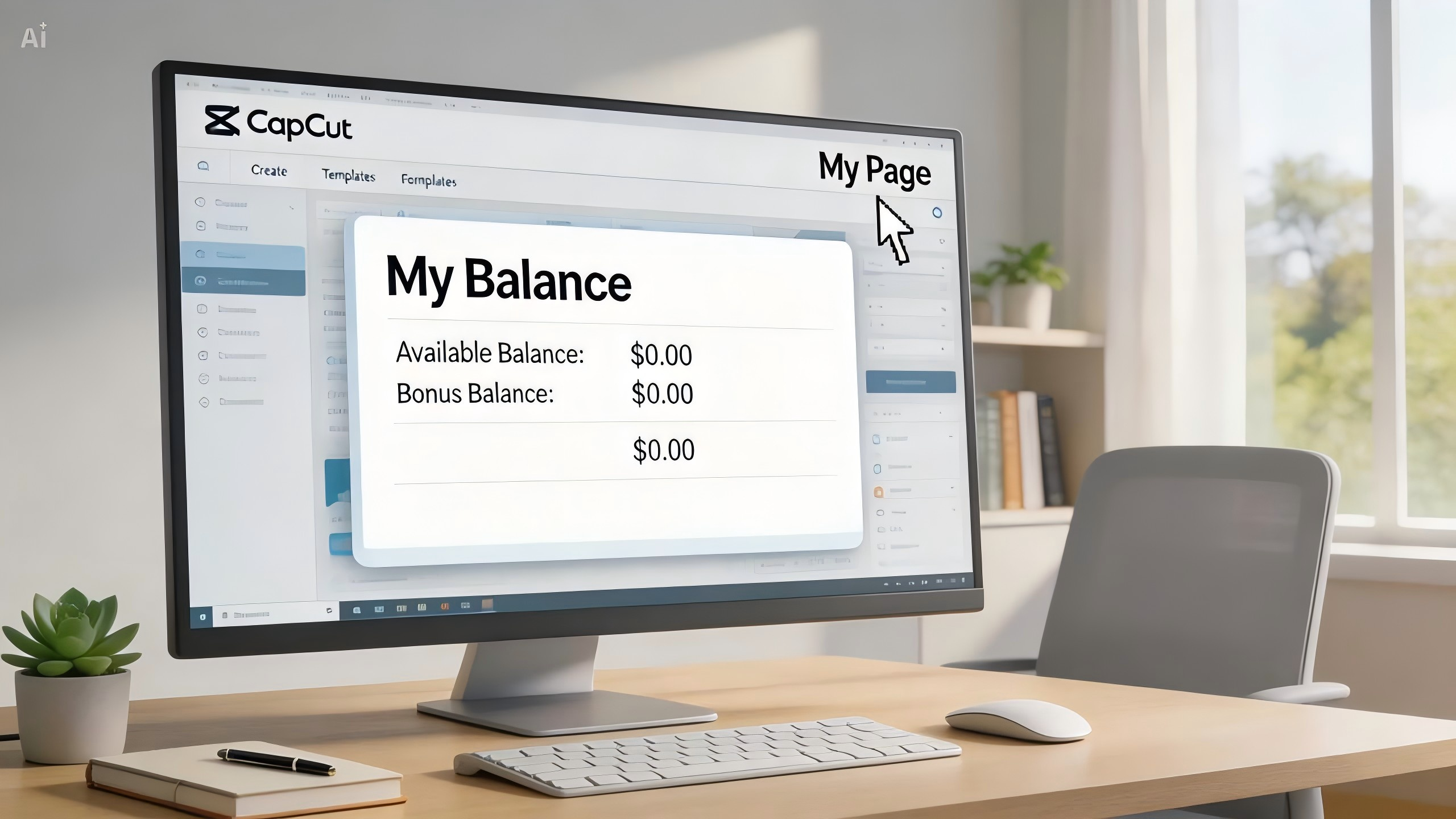 Chi tiết số dư tín dụng trên CapCut