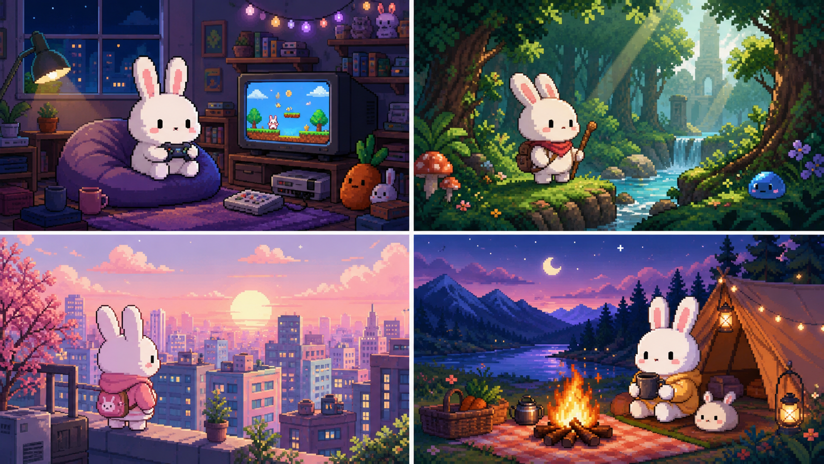 PixelBunny AI Alternative example created for Dreamina