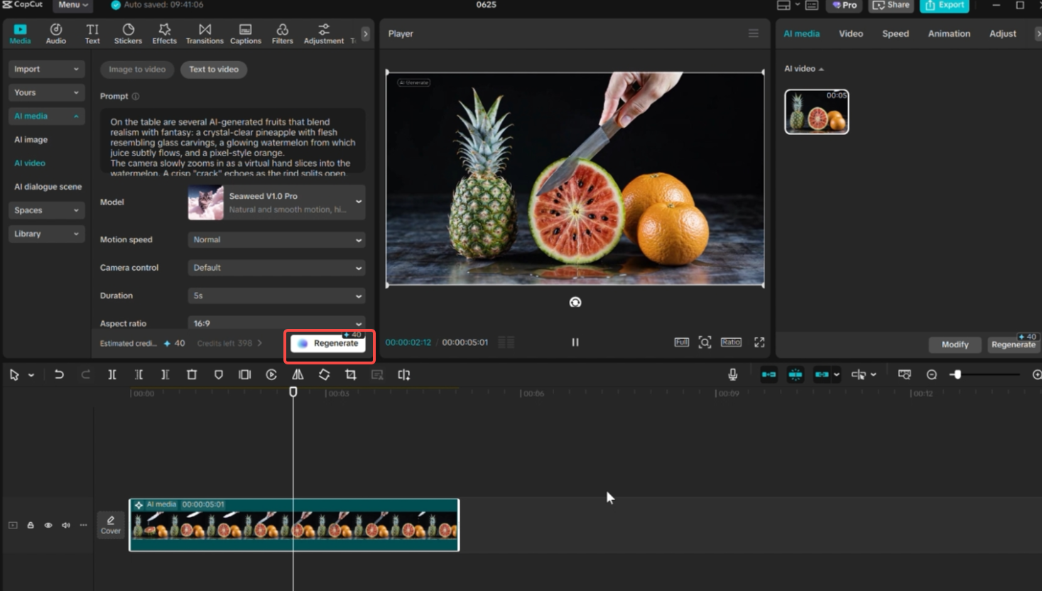 Generate AI ASMR video