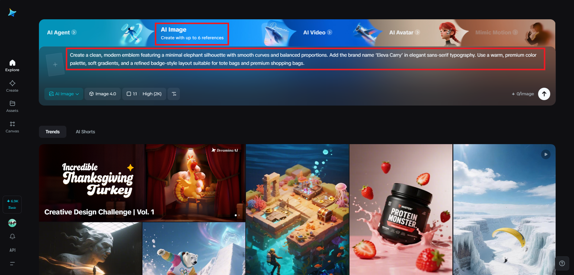 Introduceți solicitarea dvs. pentru a genera un logo excelent cu temă de geantă