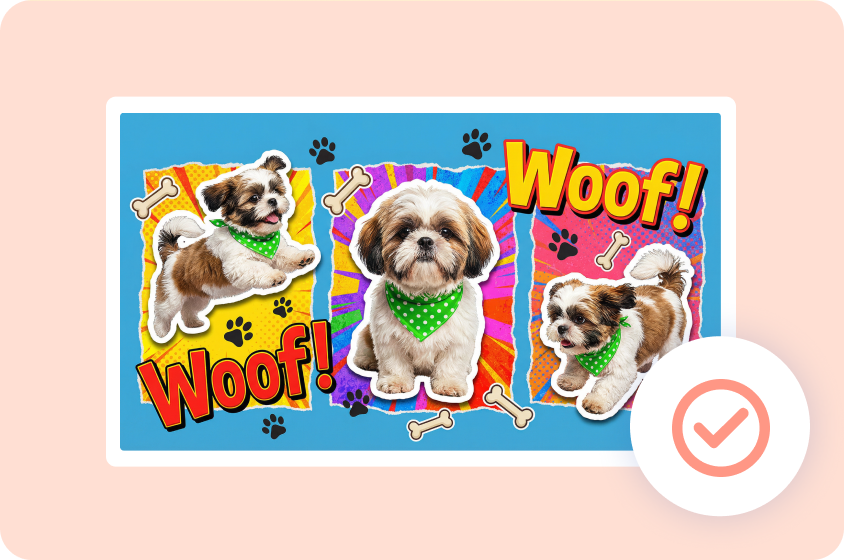  흩어진 사진을 조화롭게 만들기