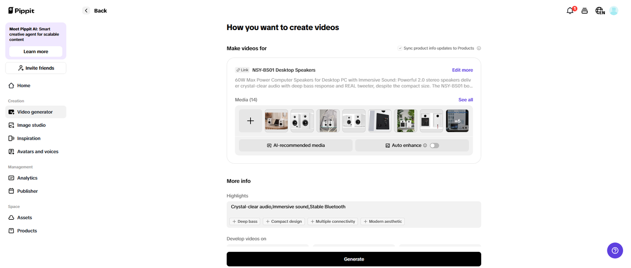 Seamless product integration and branding