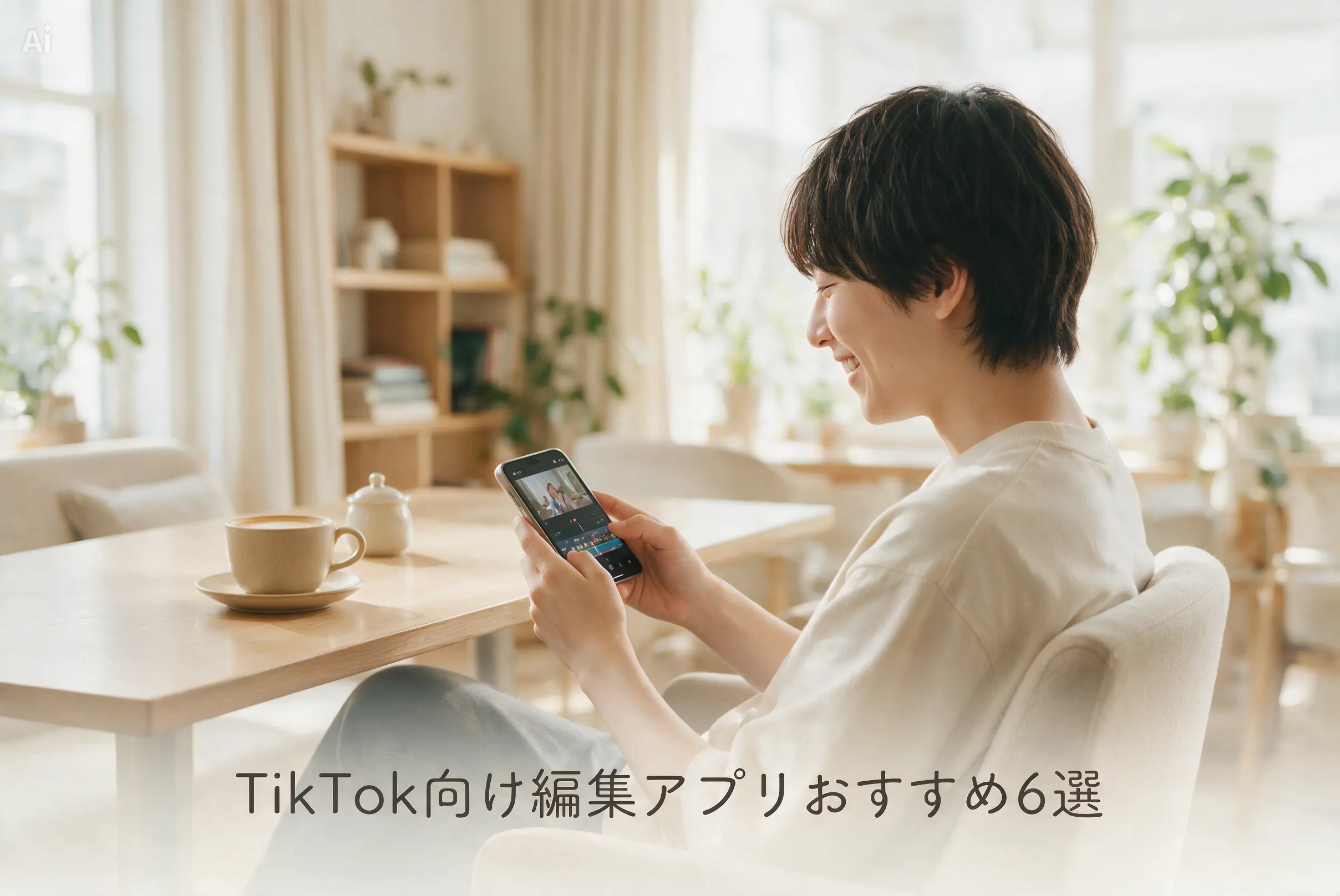 TikTok向け編集アプリおすすめ6選のバナー画像