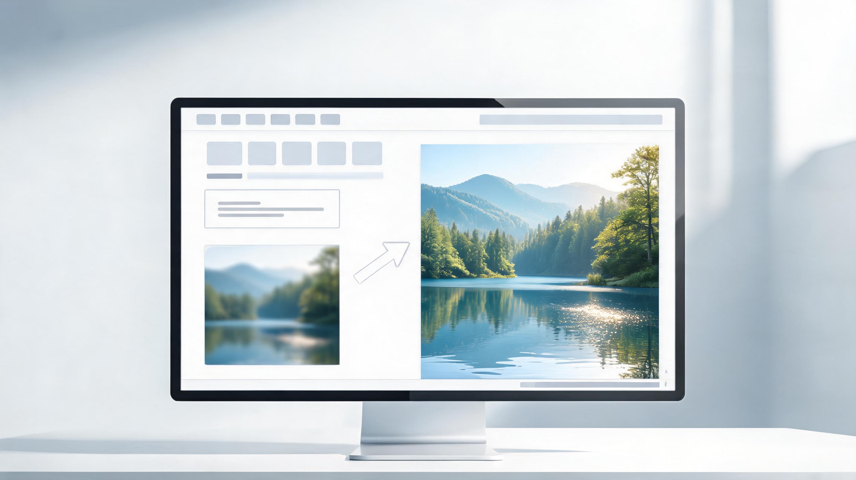 Detailed subject edges in ad image