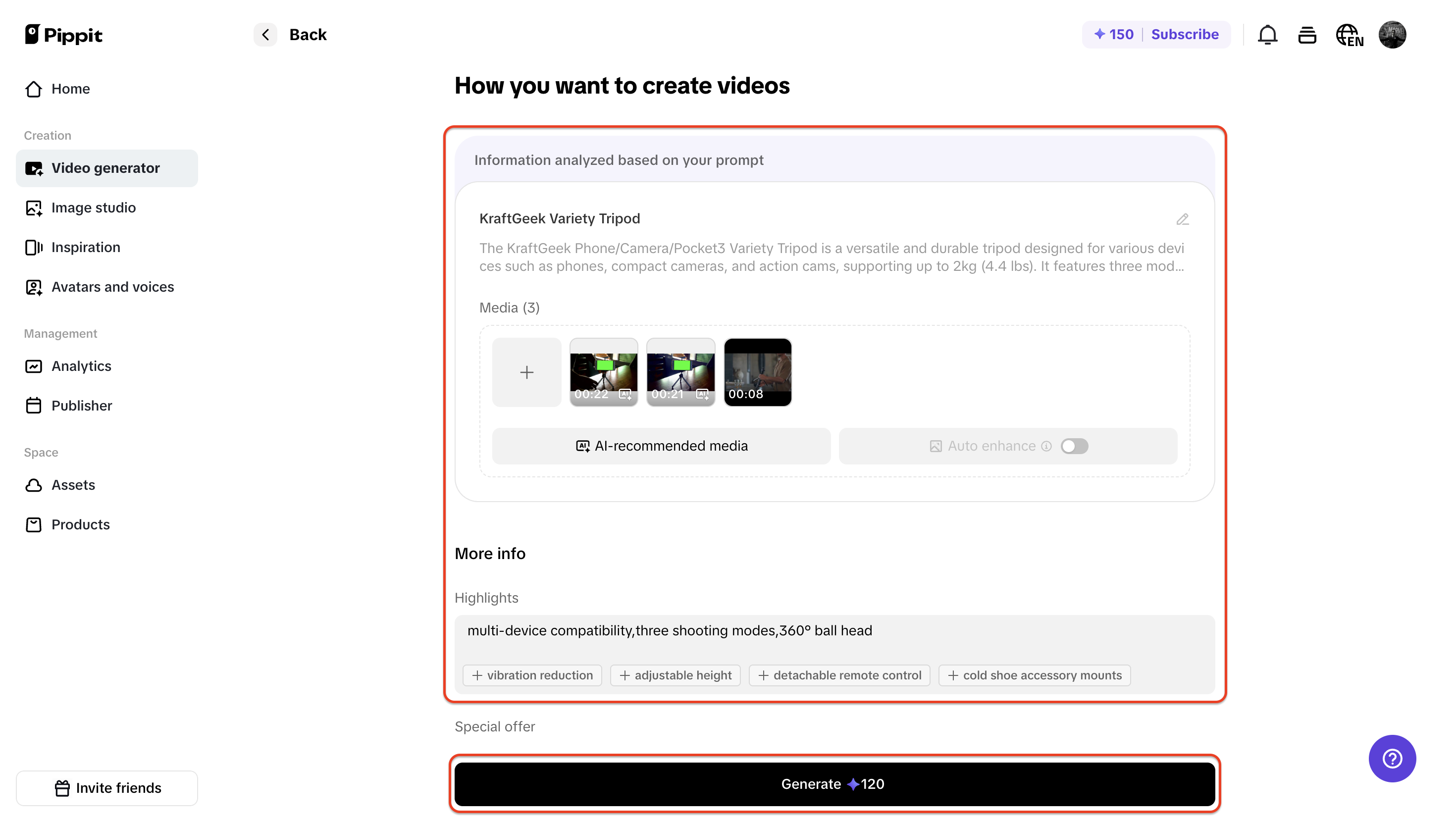 Pick and choose what you want