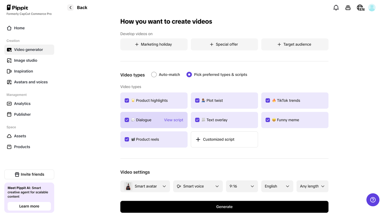 Customize your video settings