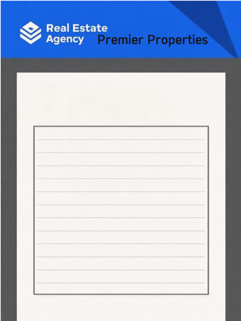 Real estate agency letterhead