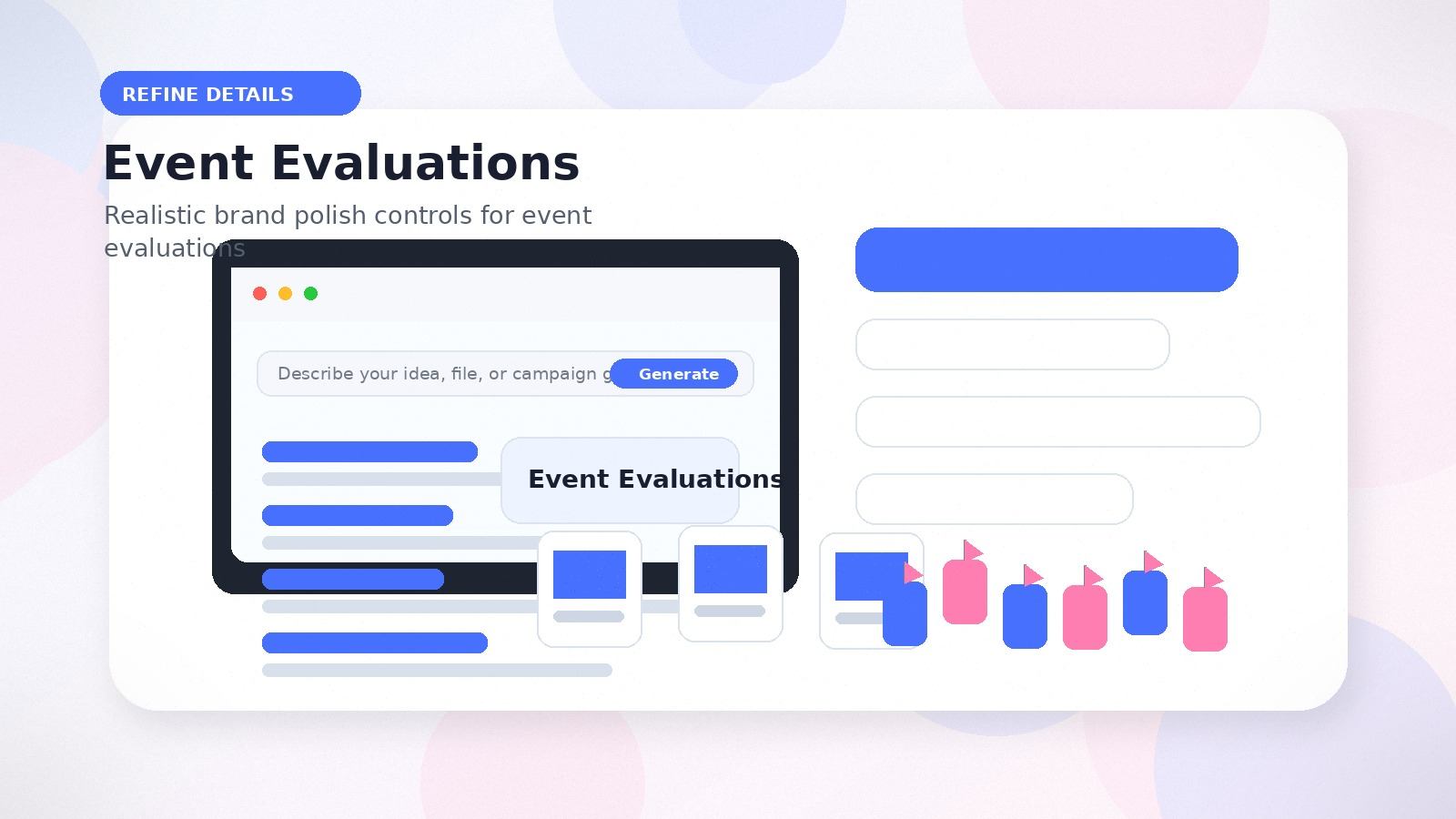 Event Evaluations realistic refine details visual for event evaluations