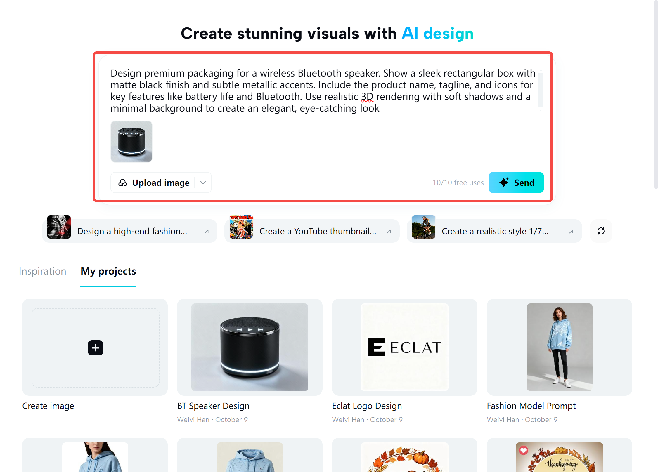 Creating packaging design with the CapCut desktop video editor