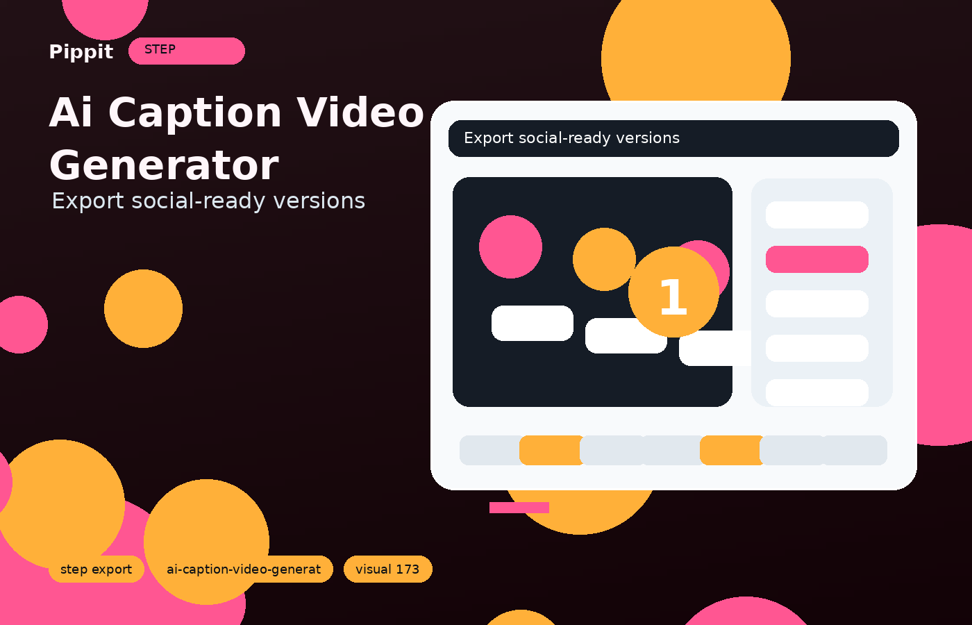 ai caption video generator export and variants workflow in Pippit