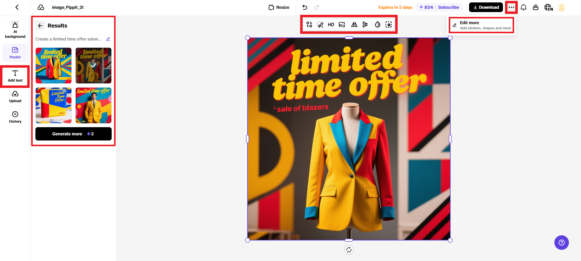 Customize your poster