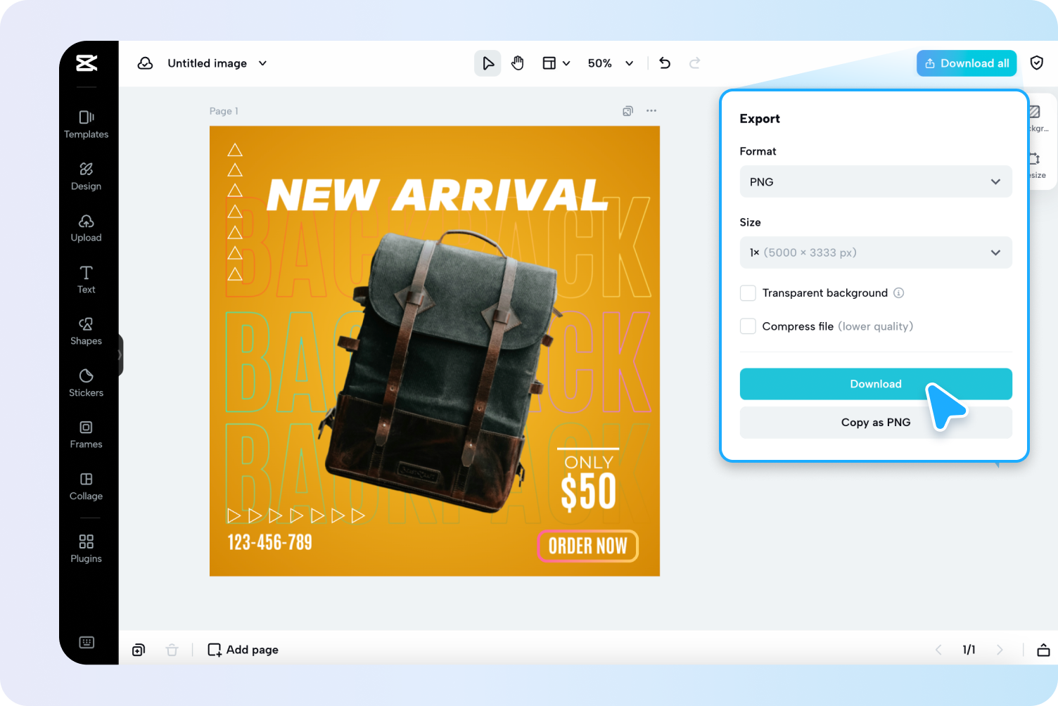 Exportez et partagez
