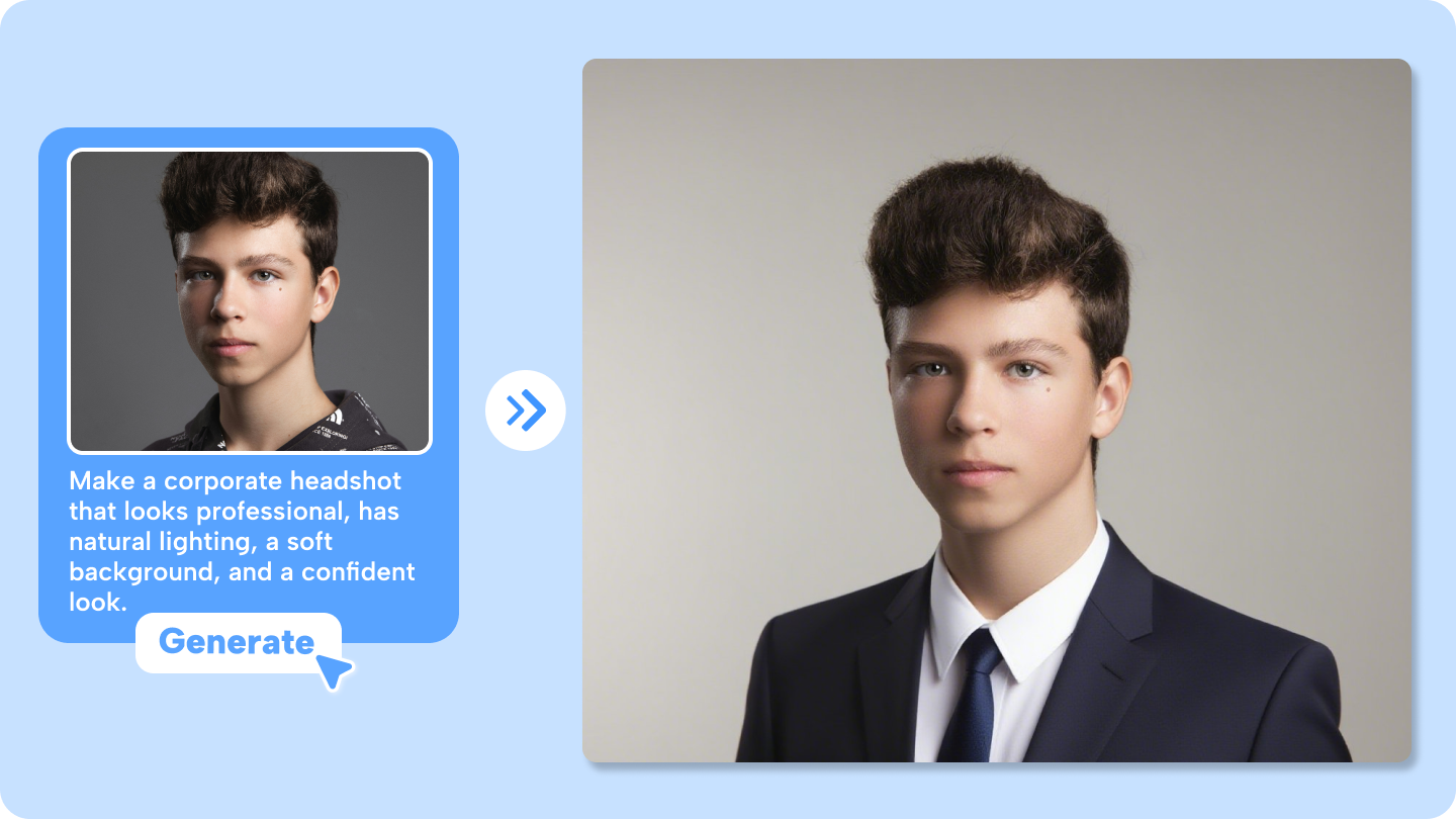 Professional headshot generator