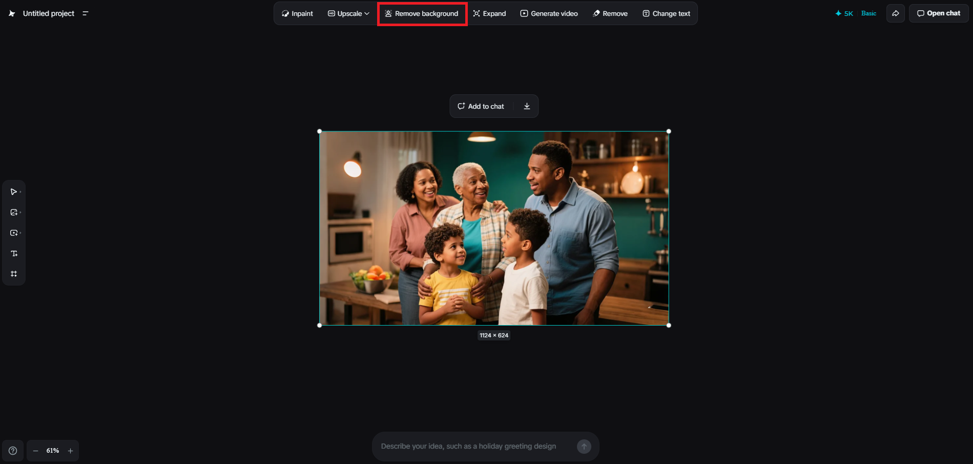 Remove the background from your image