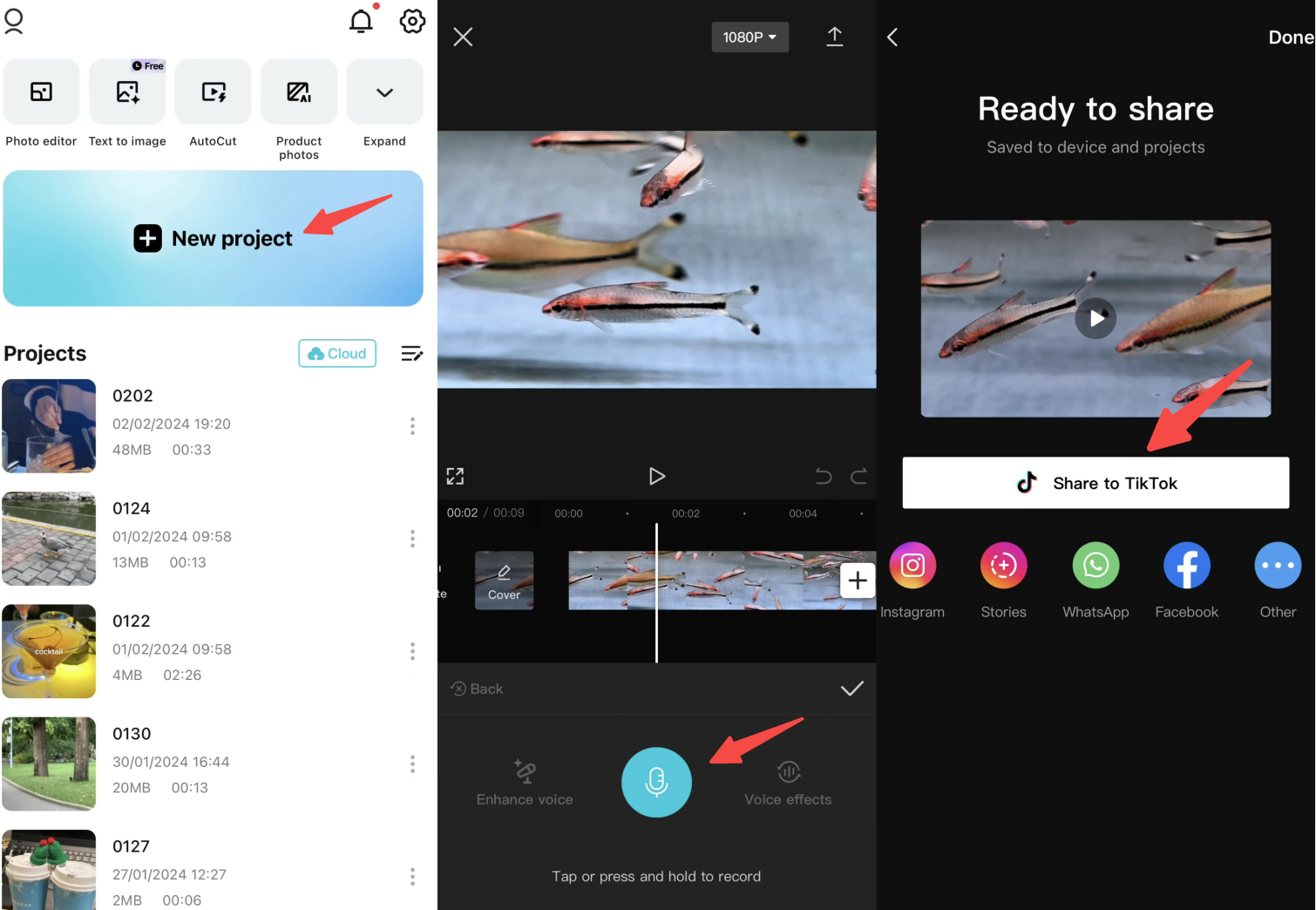 CapCut mobile app 
