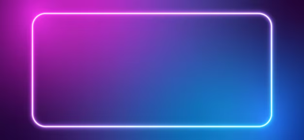 Gradient neon glow frame for photo editing
