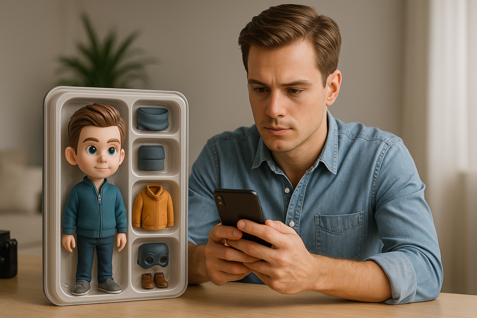 Social media ideas for AI toy figure