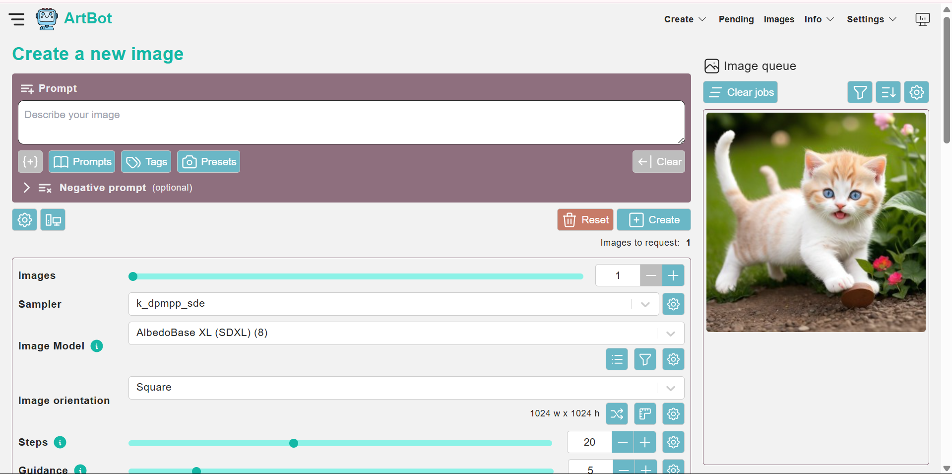 ArtBot - the popular AI picture generator for Discord