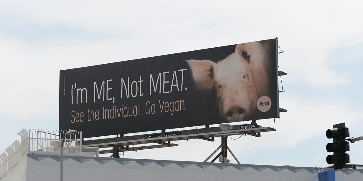 PETA – "I'm Me, Not Meat" billboard ad