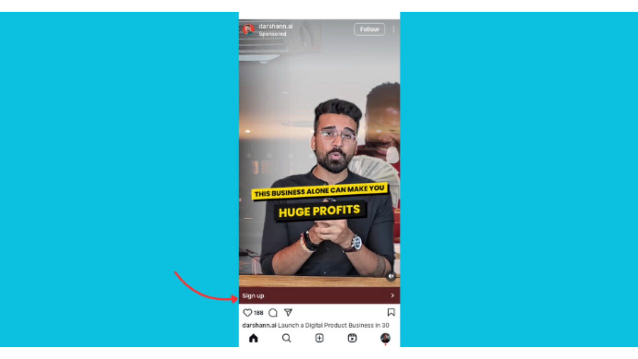 Mga ad sa Explore page