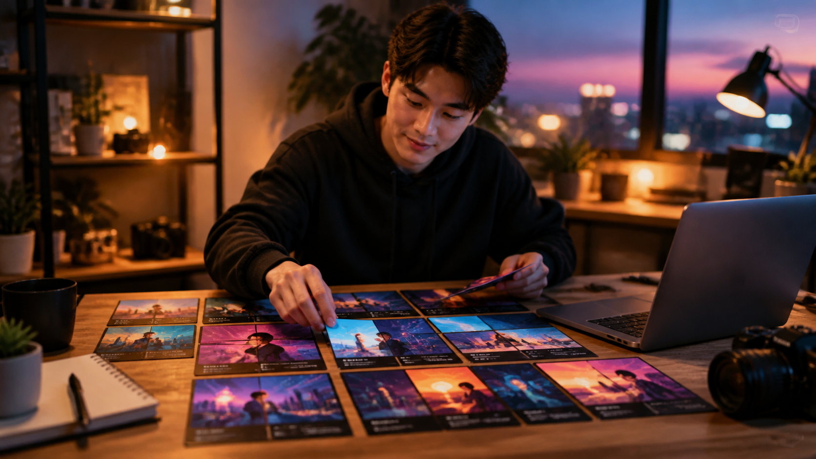 CapCut new trending templates Closing mood single-scene 16:9 visual