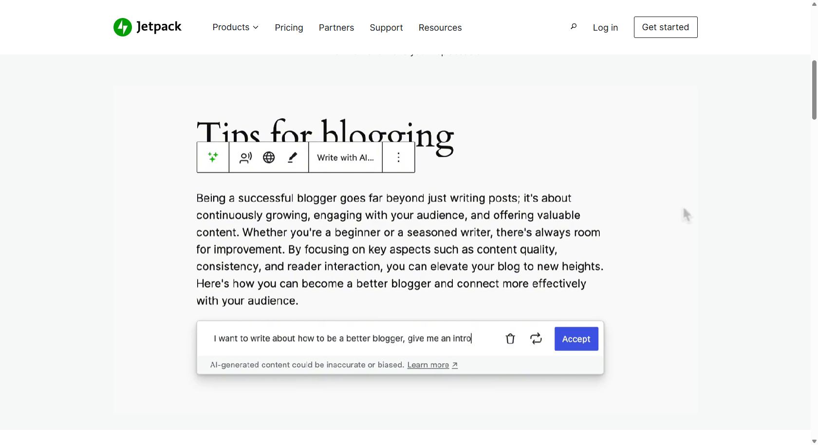 Jetpack AI Assistant