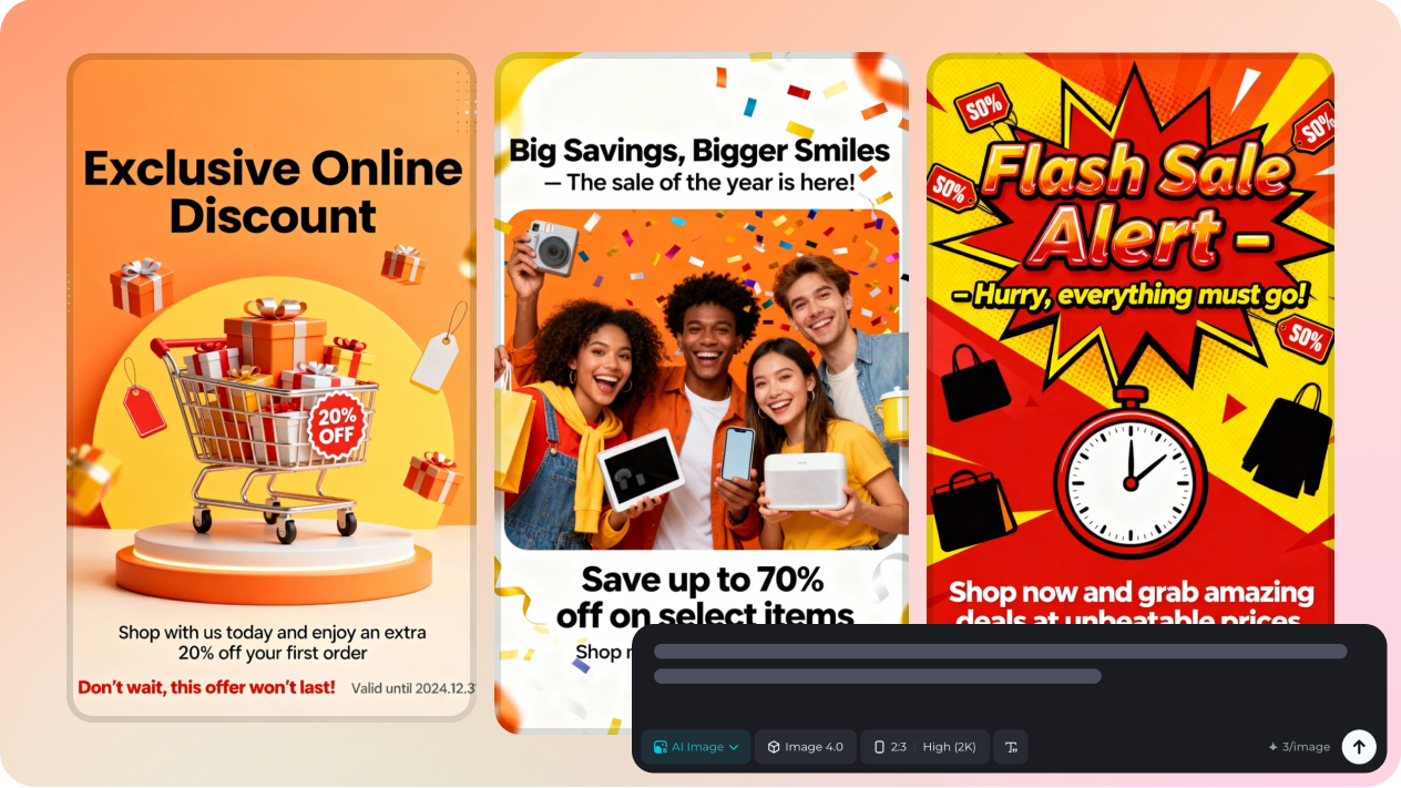 Metinle birlikte tanıtım afişi