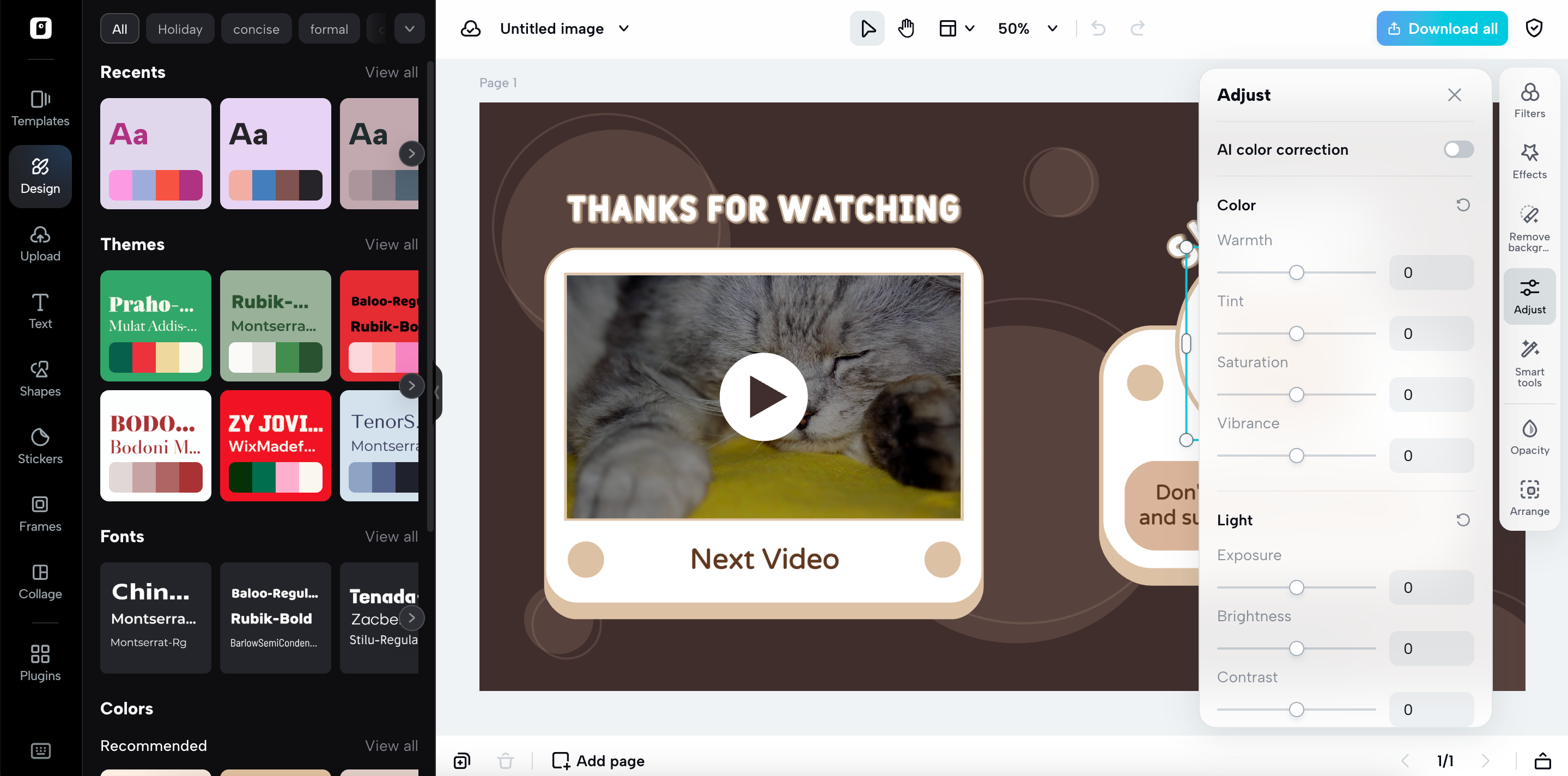 Customize the template