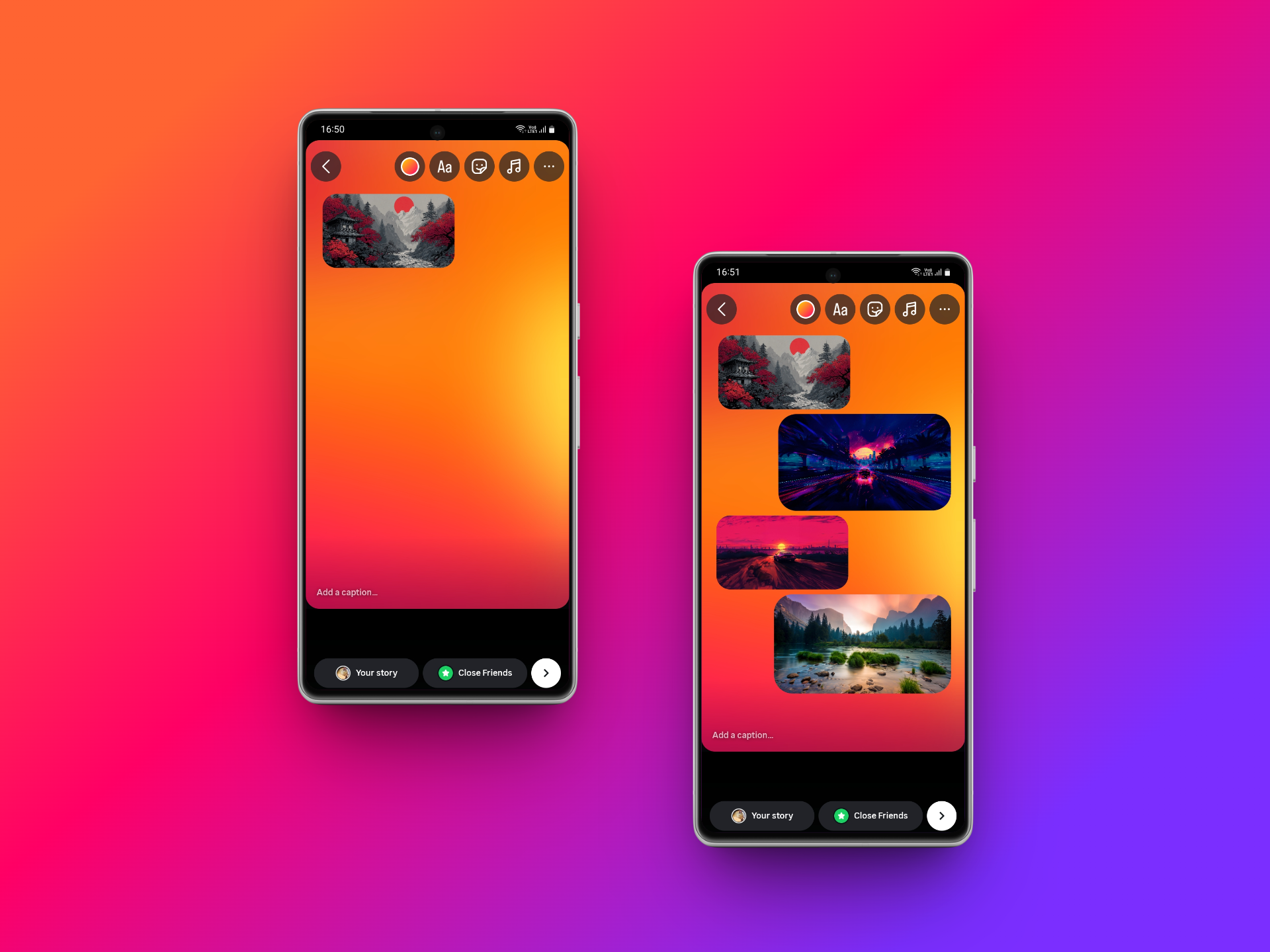 Pasting, resizing & creative layering
