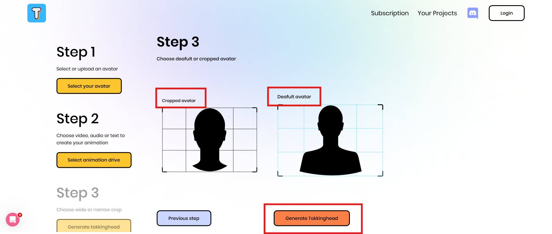 Generate Tokkinghead