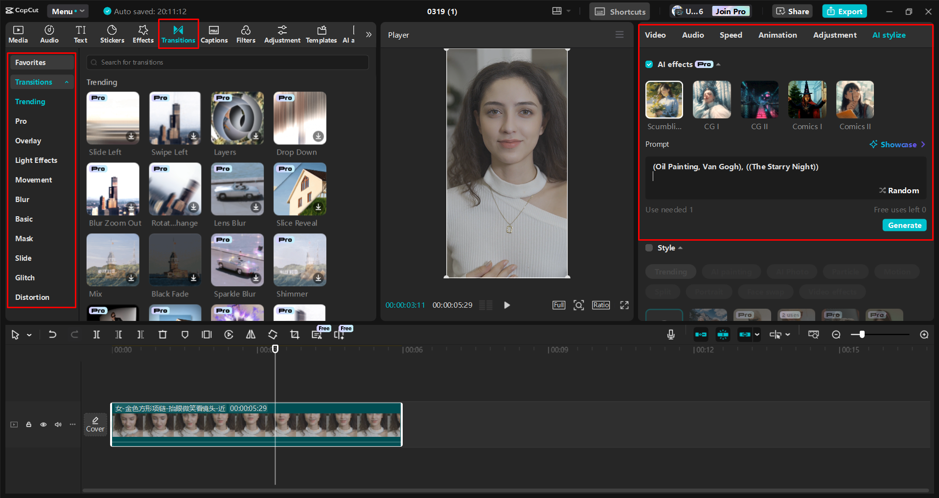 Editing a YouTube Short in the CapCut desktop video editor