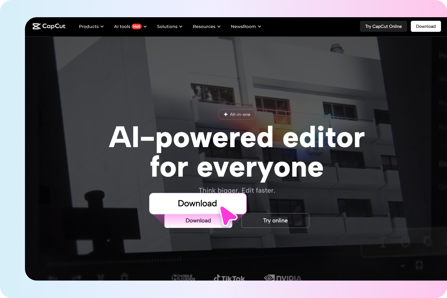 install the CapCut Desktop program