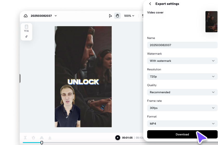 Export your YouTube gaming intros