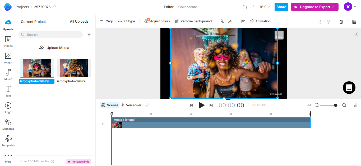 producător video gratuit din fotografii