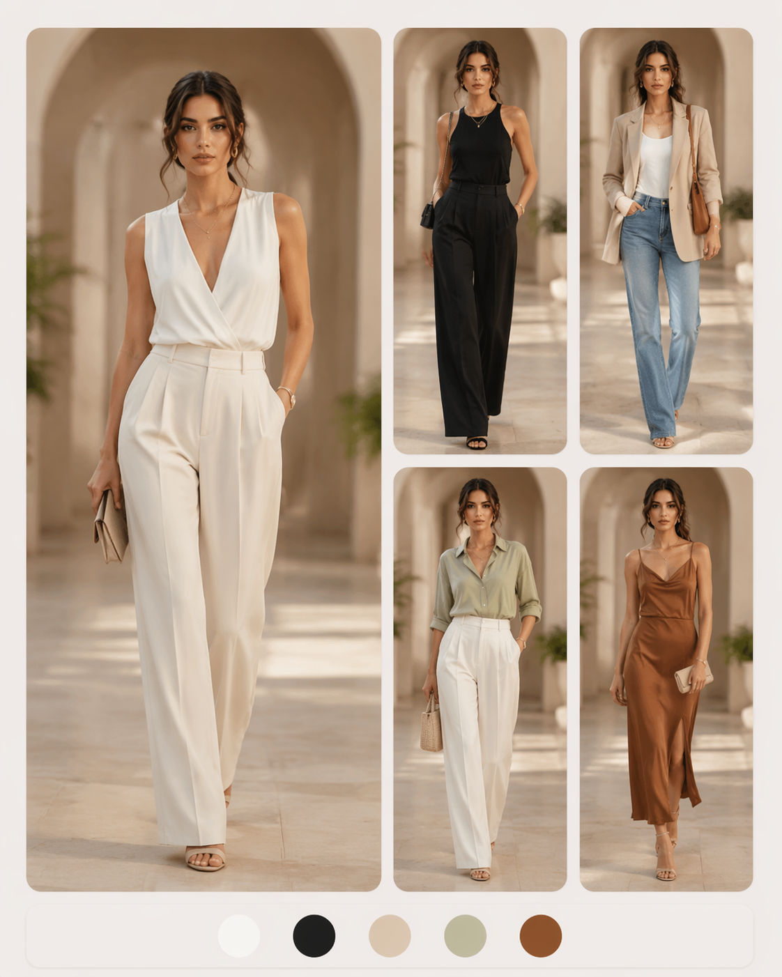 Dreamina Outfit Wechsler AI kostenlose Eingabeaufforderung Beispiel 5: eleganter Abend Outfit Swap