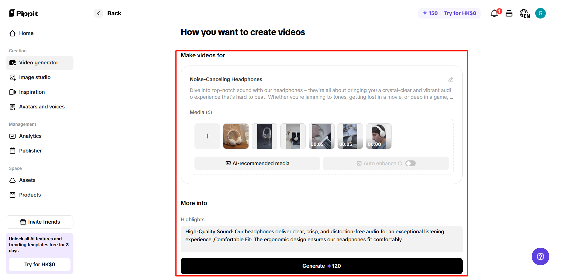 How you want to create videos