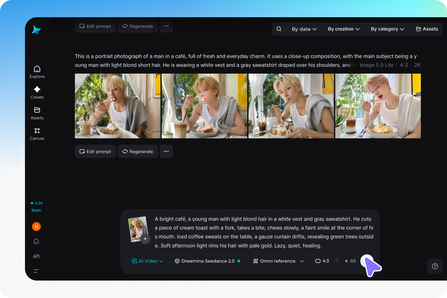 Animați-vă imaginea cu Seedance 2.0