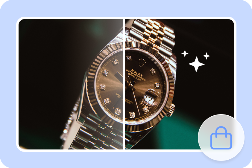 Product glare cleanup