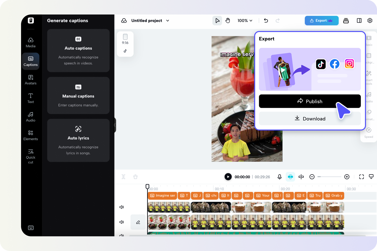 Export your generated video