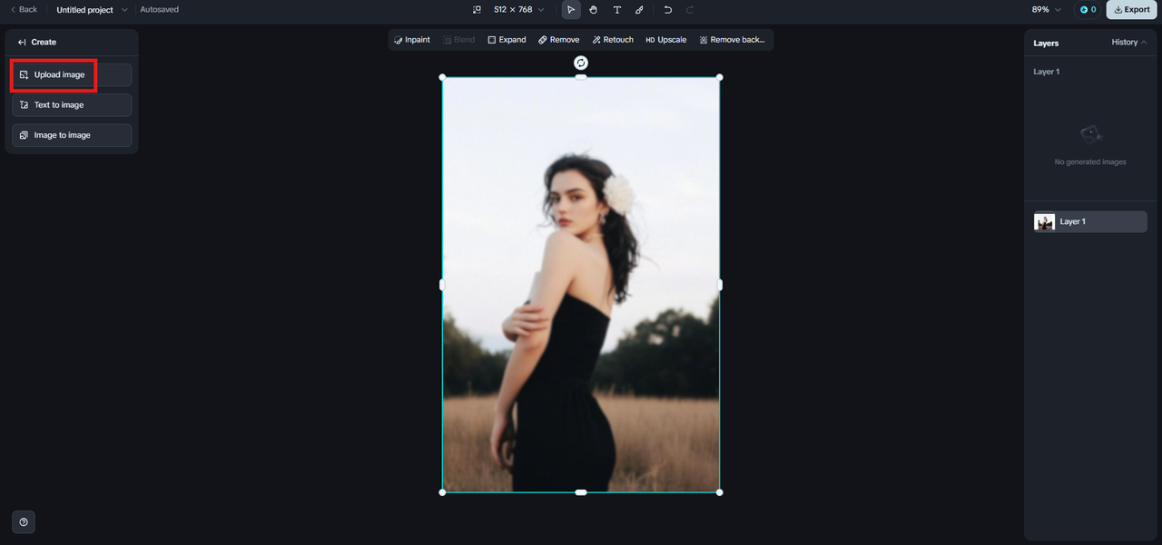 upload image