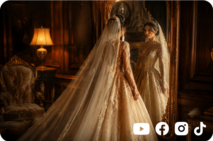 Create scroll-stopping wedding content