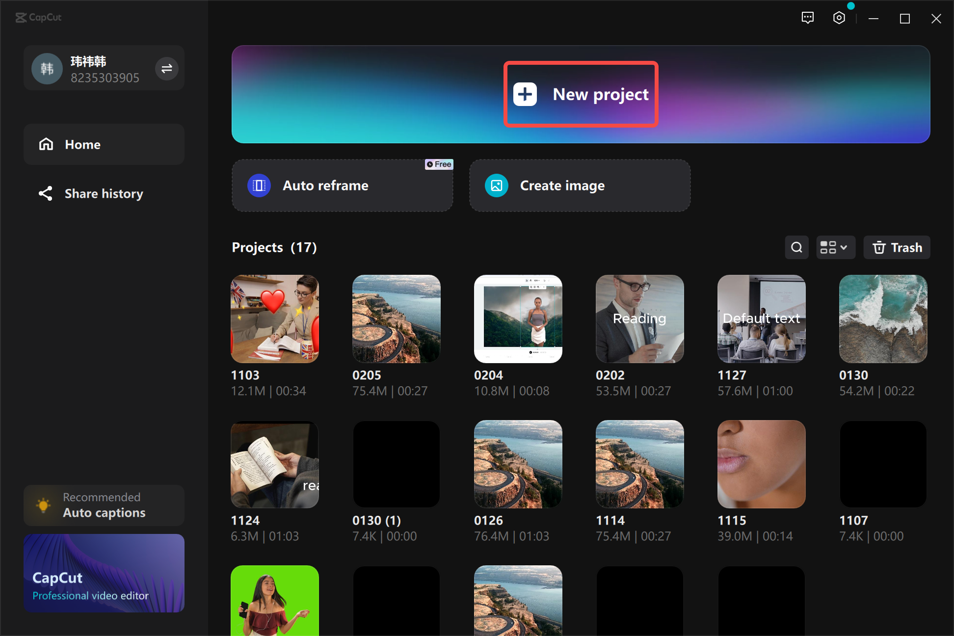 Upload video