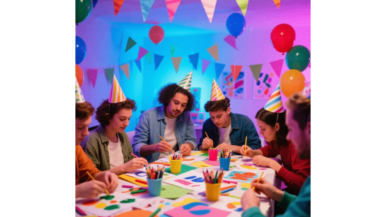 DIY craft and art-themed birthday parties
