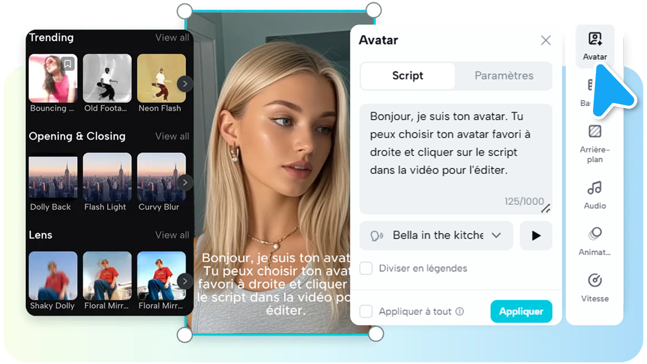 des outils pour générer votre personnage IA