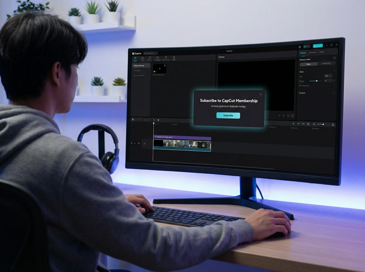会員登録をCapCutする