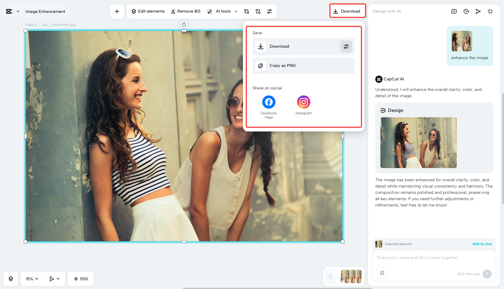 Export your photo