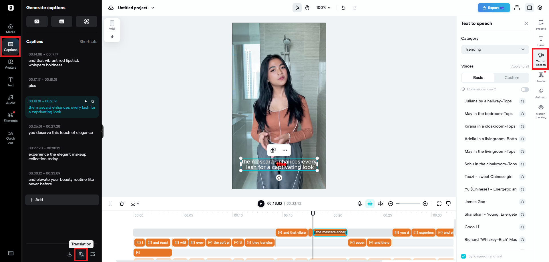 Options for multi-language translation & dubbing